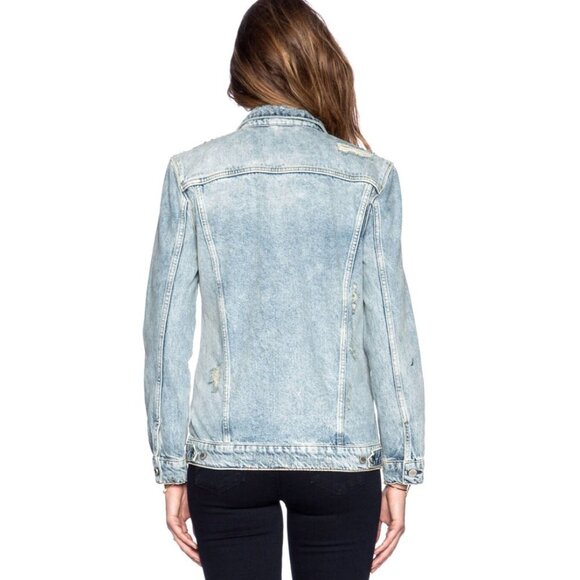 Maison Scotch Elongated Trucker Jacket Size 1/US Small - Picture 4 of 15